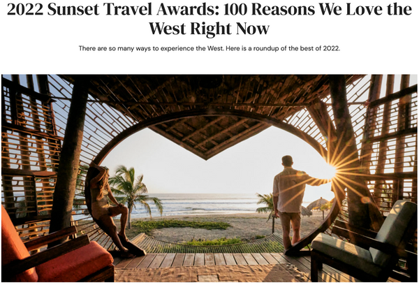 2022 Sunset Travel Awards: 100 Reasons We Love the West Right Now