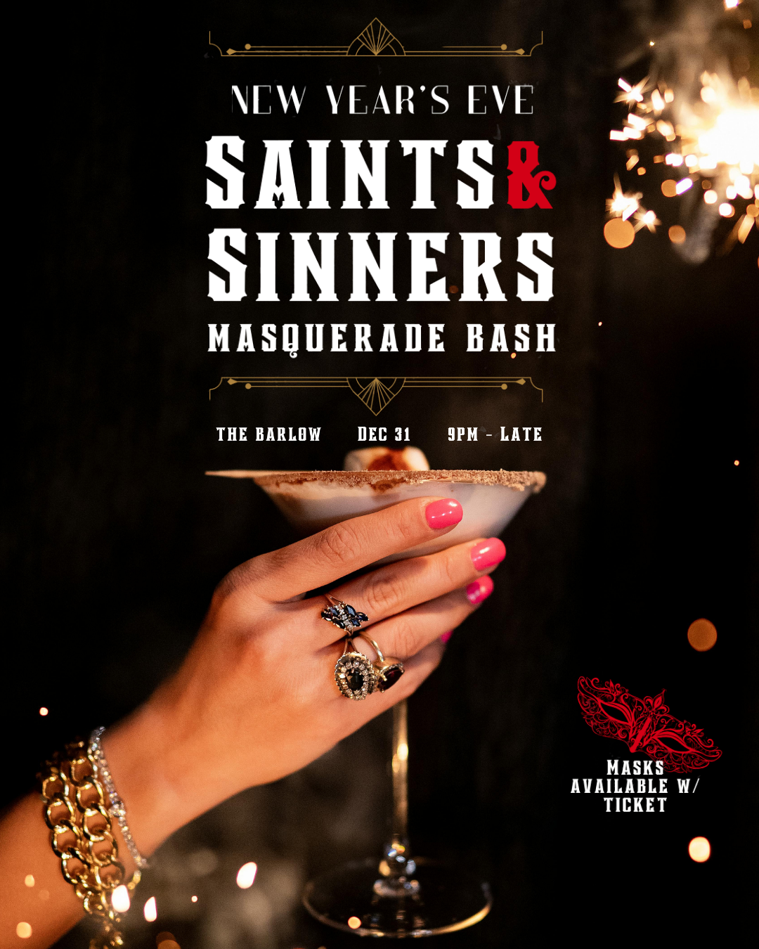 Saints and Sinners New Year’s Eve Party 2025