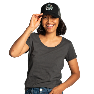 Barlow Trucker Hat- Black/Charcoal
