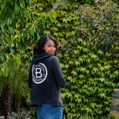 Barlow Women's Zip Hoodie- Heather Grey