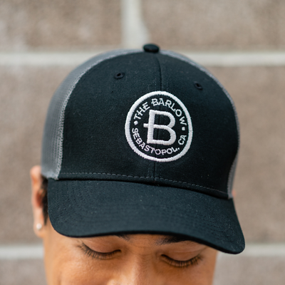 Barlow Trucker Hat- Black/Charcoal