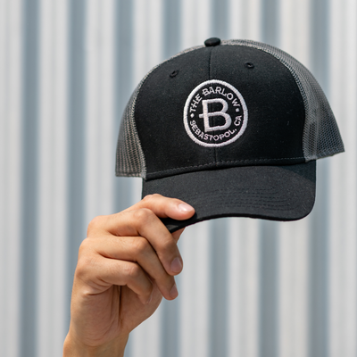 Barlow Trucker Hat- Black/Charcoal