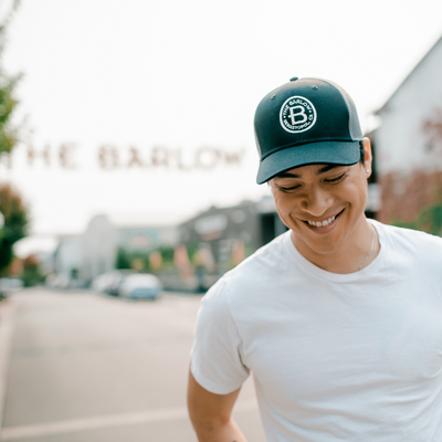 Barlow Trucker Hat- Black/Charcoal