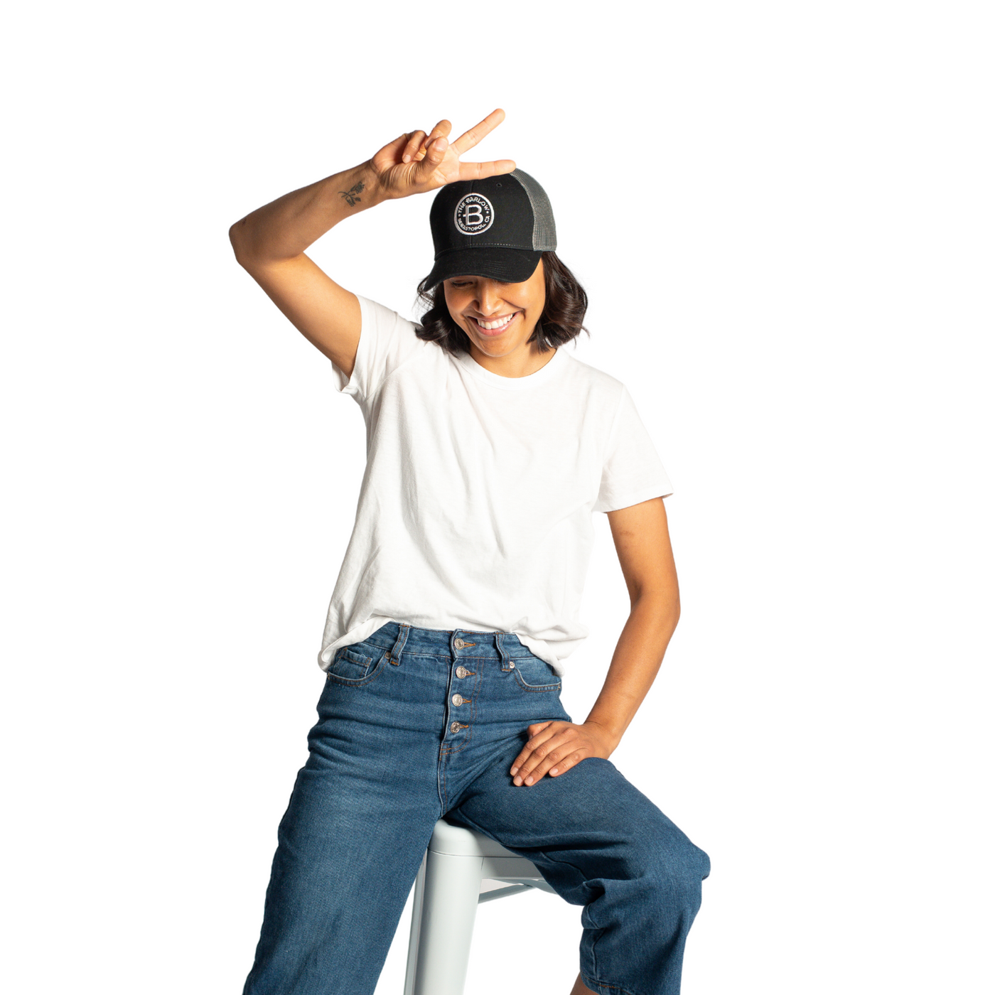 Barlow Trucker Hat- Black/Charcoal