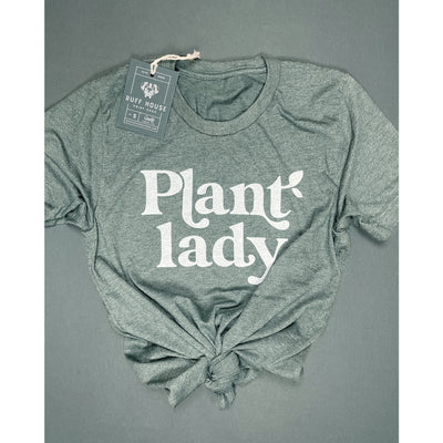 Plant Lady Tee Shirt : Forest Green